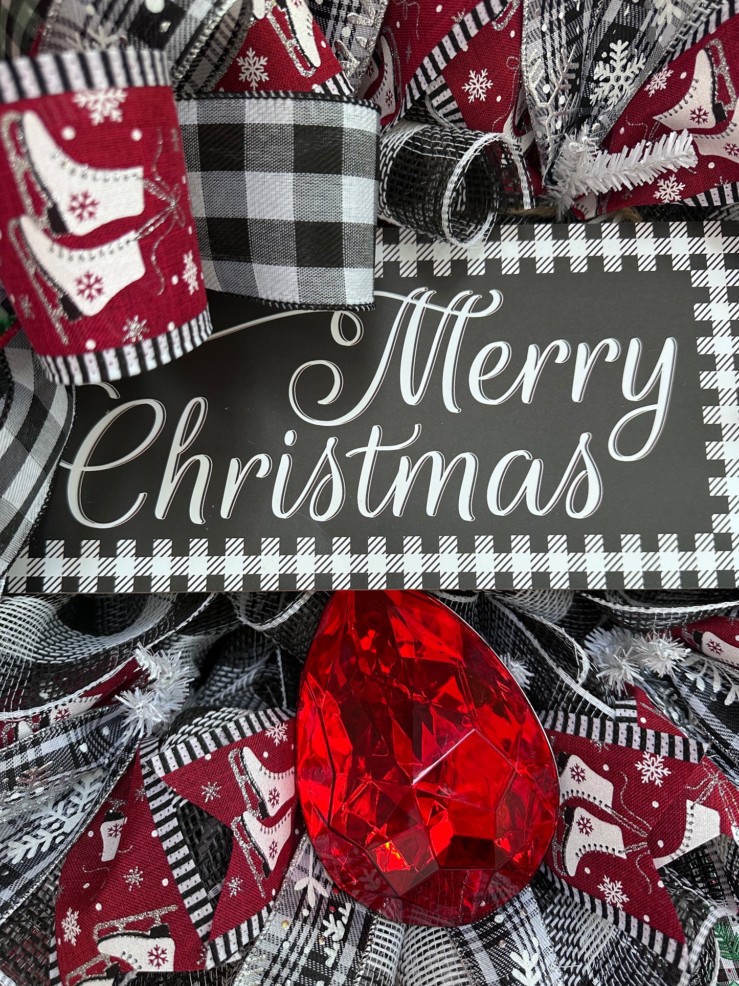 Buffalo Plaid Christmas Wreath