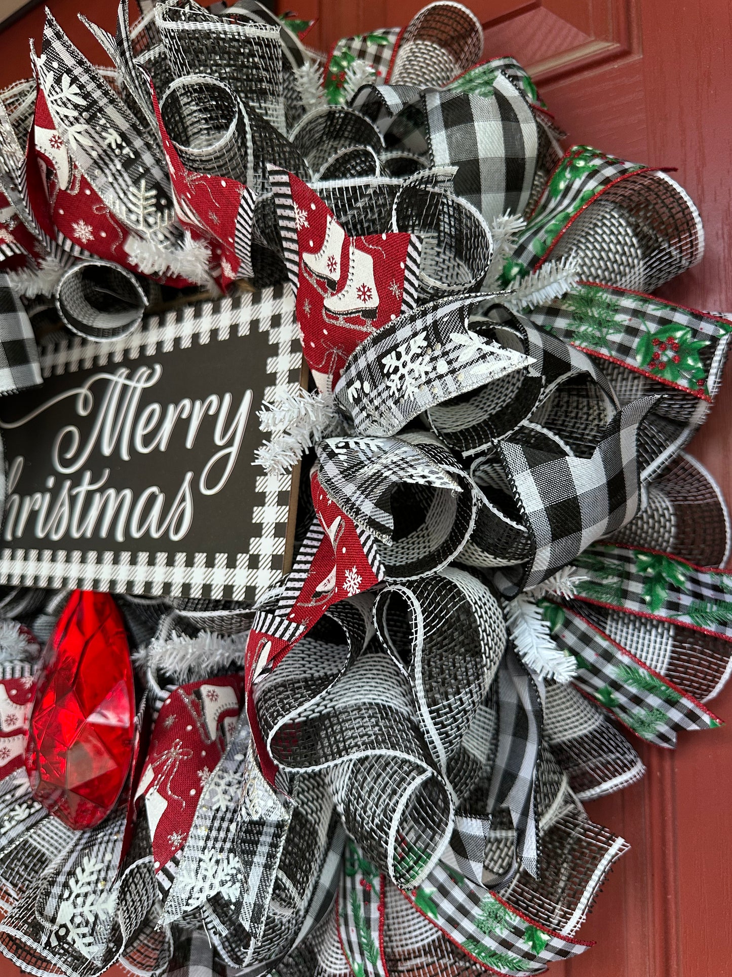 Buffalo Plaid Christmas Wreath