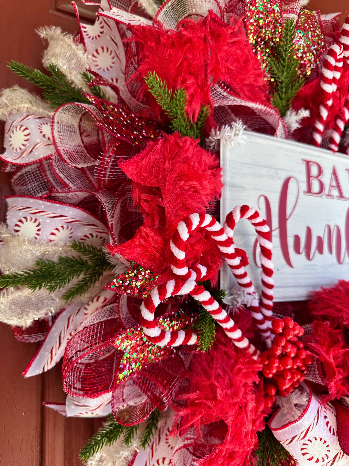 Bah Humbug Christmas Wreath