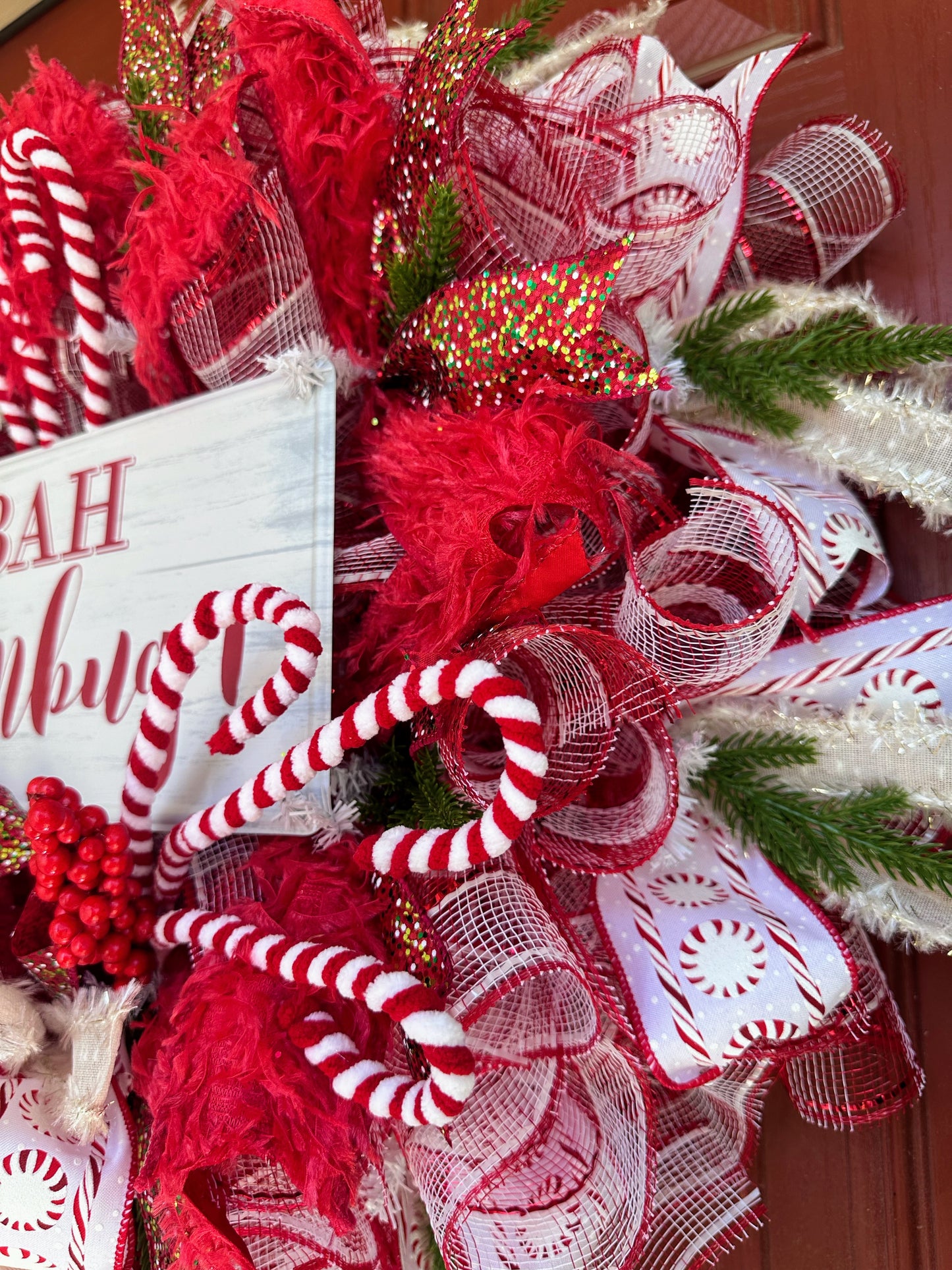 Bah Humbug Christmas Wreath