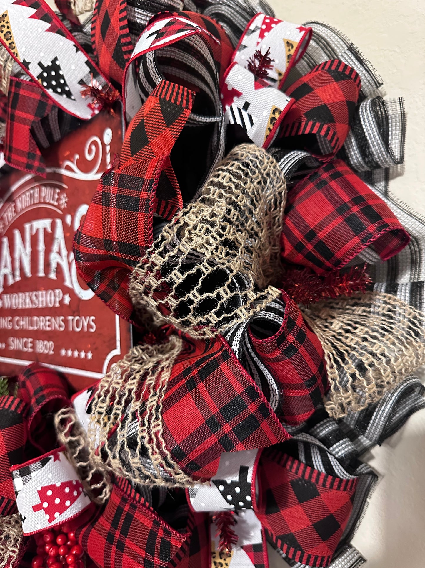 Santa Work Shop Wreath