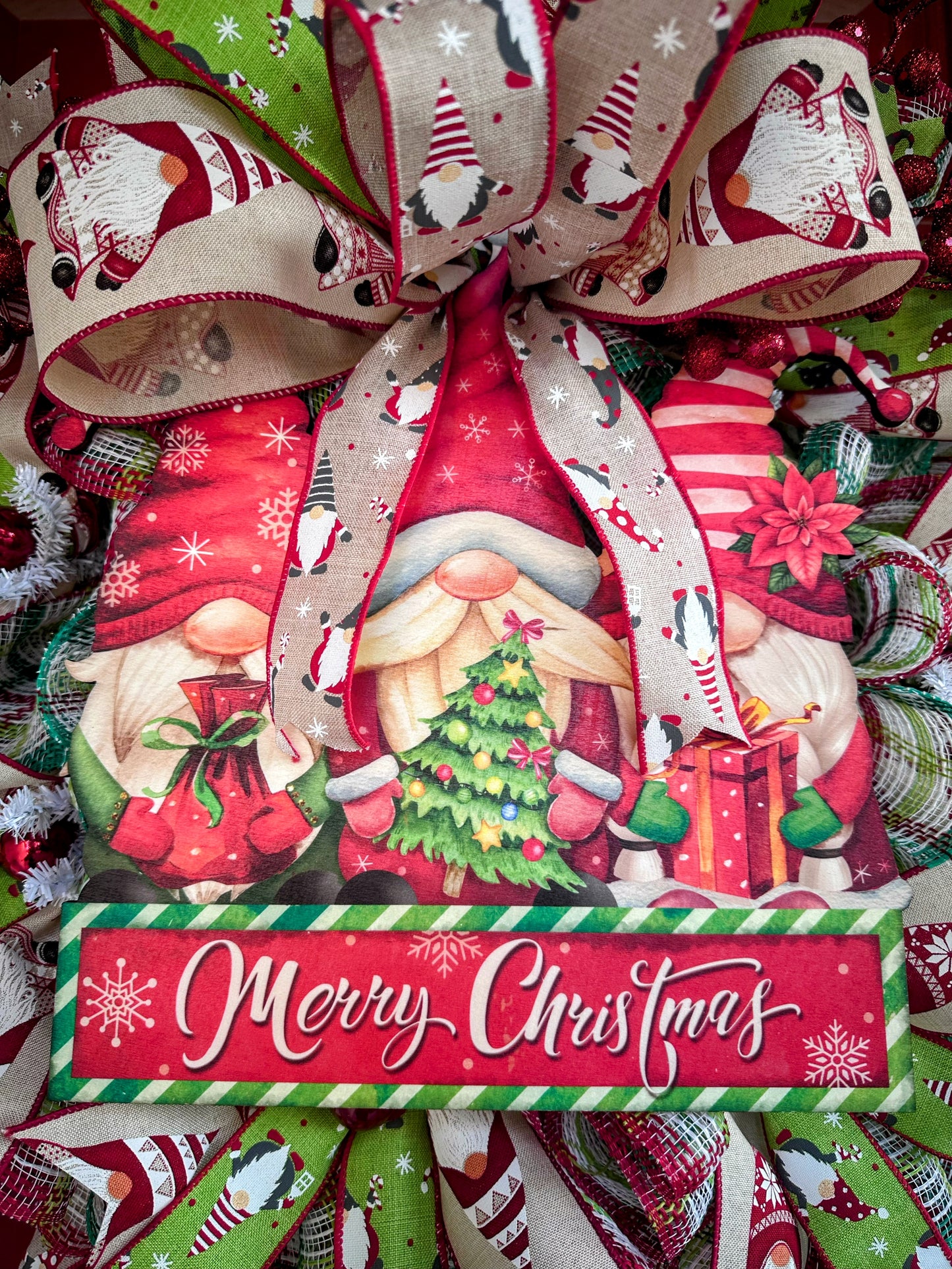 Christmas Gnome￼Wreath
