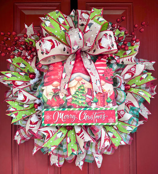 Christmas Gnome￼Wreath