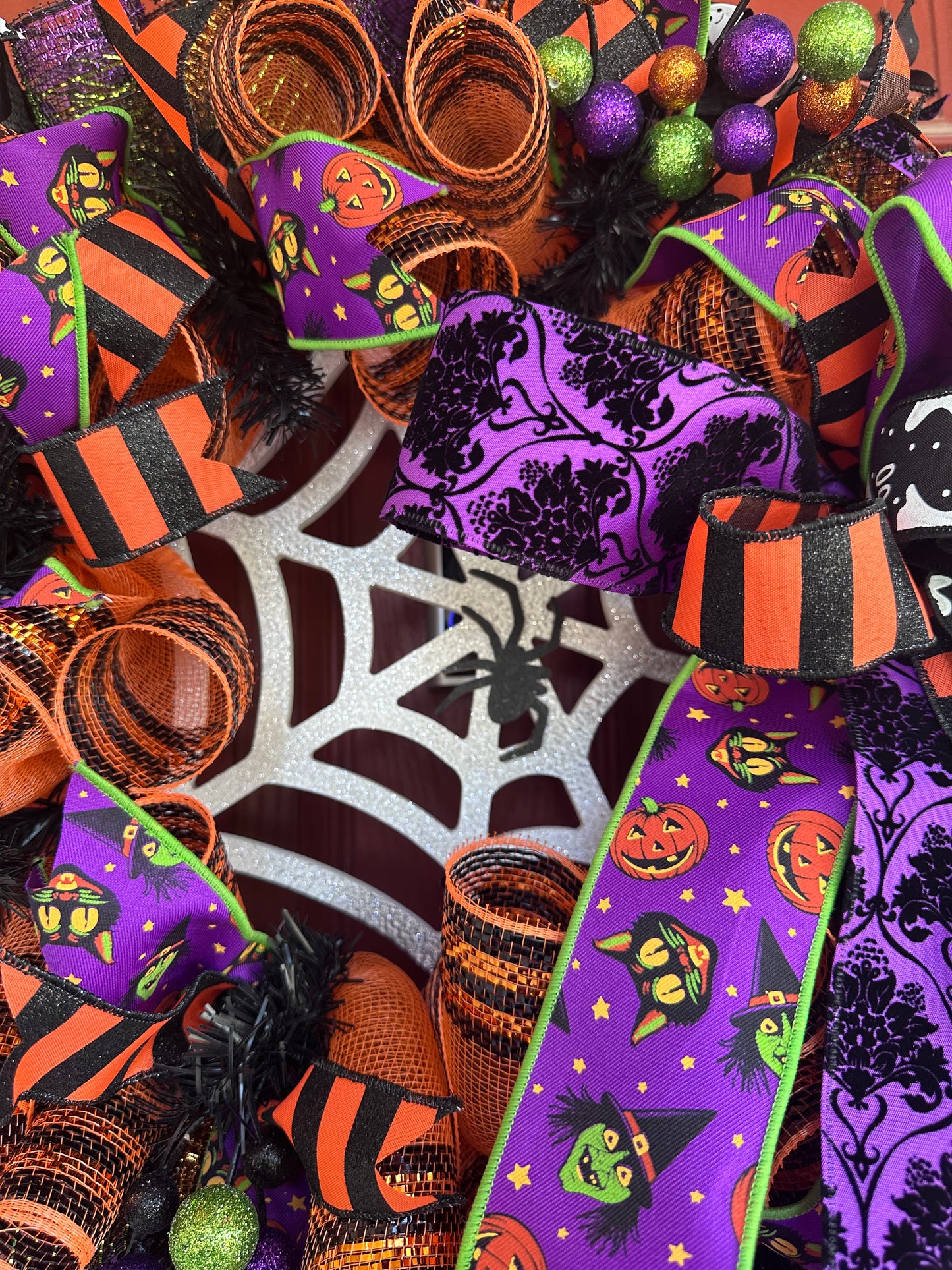 Halloween Spiderweb Wreath