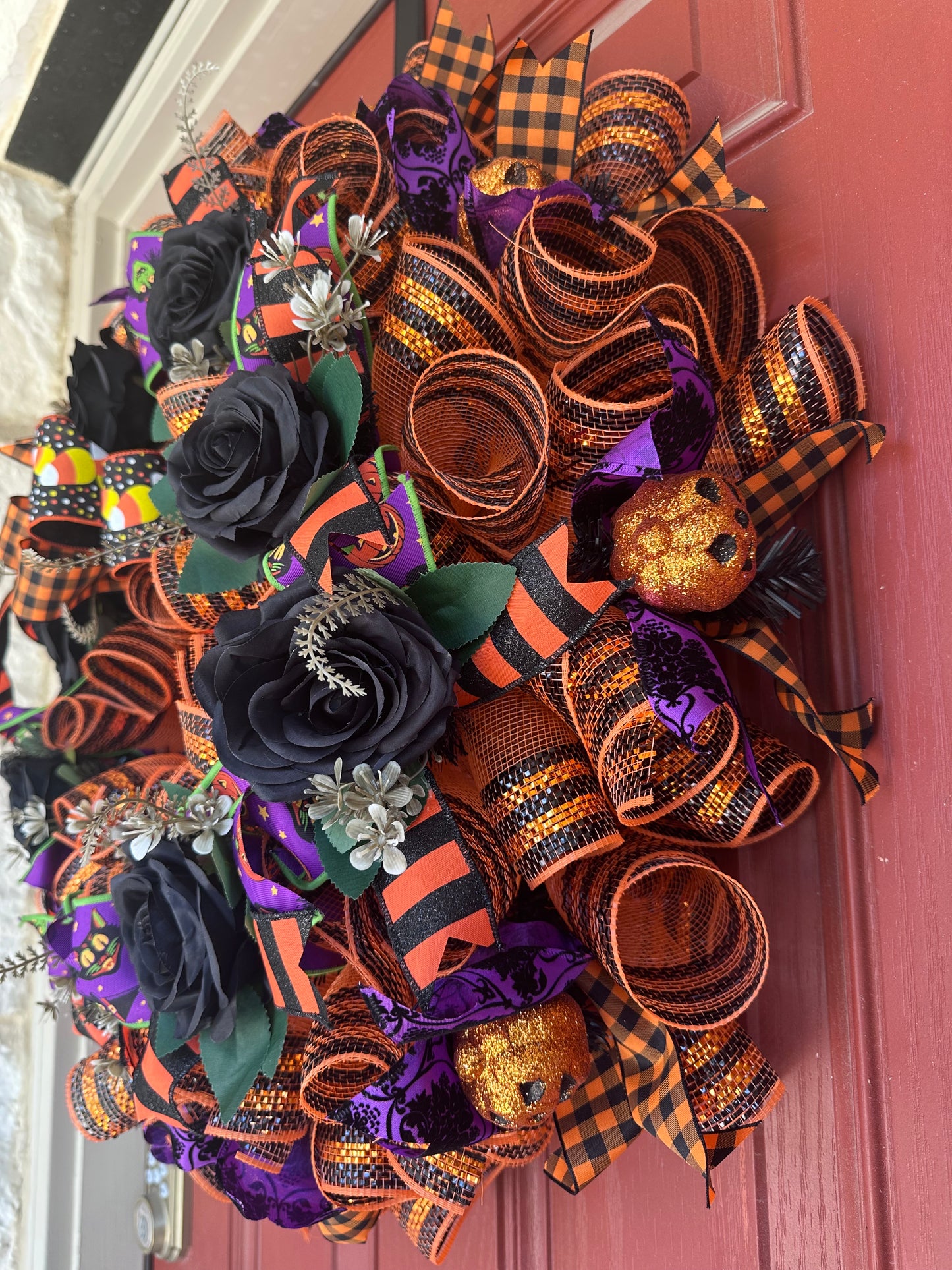 Halloween Witch hat sign wreath